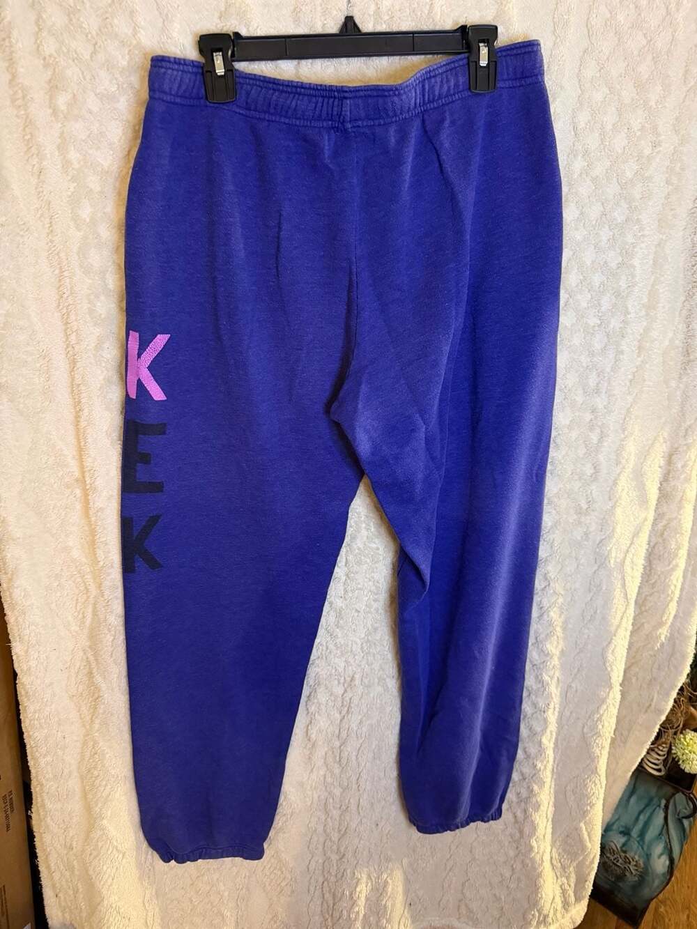 PINK Victoria's Secret Purple Logo Graphic Sweatpants